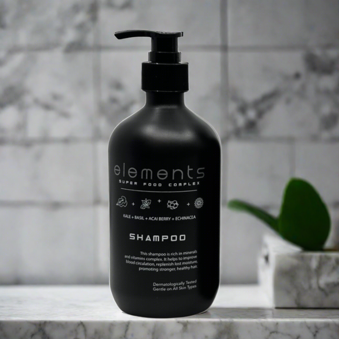 ELEMENTS 500ml Kale + Basil + Acai Berry + Echinacea Shampoo